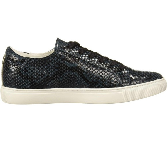 Kenneth Cole Blue Python Snakeskin Sneakers Shoes size 8.5 NWT Animal Print Shoe - Picture 3 of 13